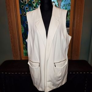 Winter White Chico's Tunic Vest